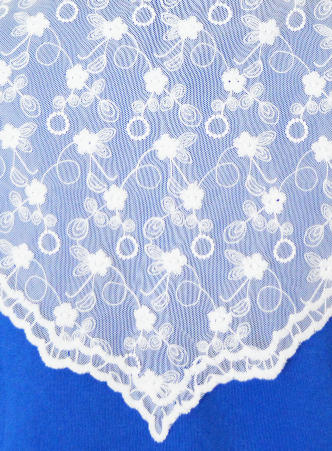 Velo cristiano - Mantilla bordada Blanca (pic 4)