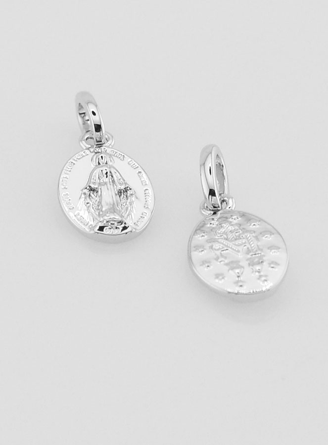 Medalla Milagrosa de Plata Rodiada - 10 mm (pic 2)