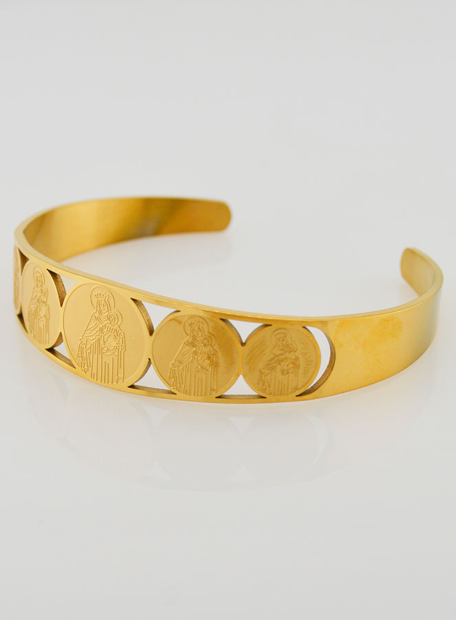 Brazalete dorado de Nuestra Señora del Monte Carmelo (pic 2)
