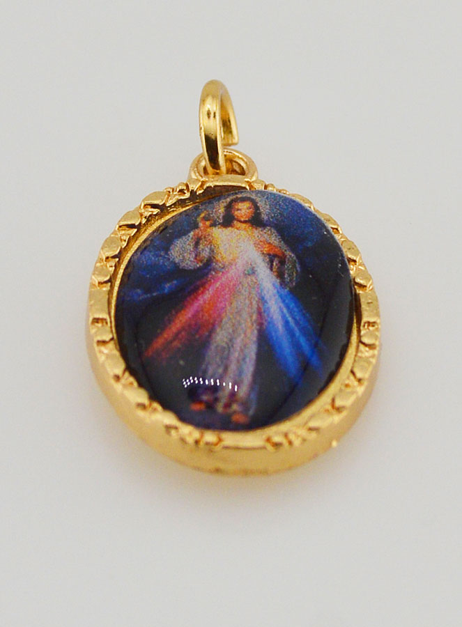 Medalla de Borde Torzado 25mm - Cristo Misericordioso (pic 2)