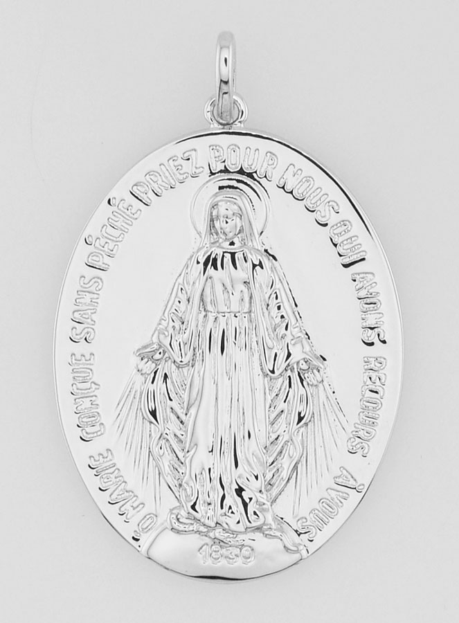 Medalla Milagrosa Rodiada - 20mm (pic 3)