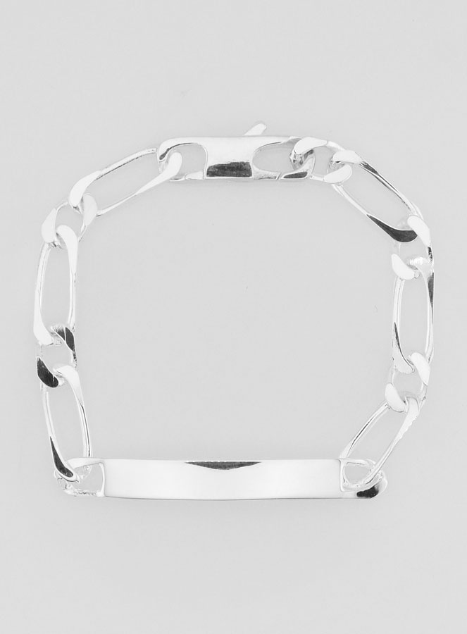 Esclava de Plata para Hombre - Eslabón Figaro 6mm (pic 2)