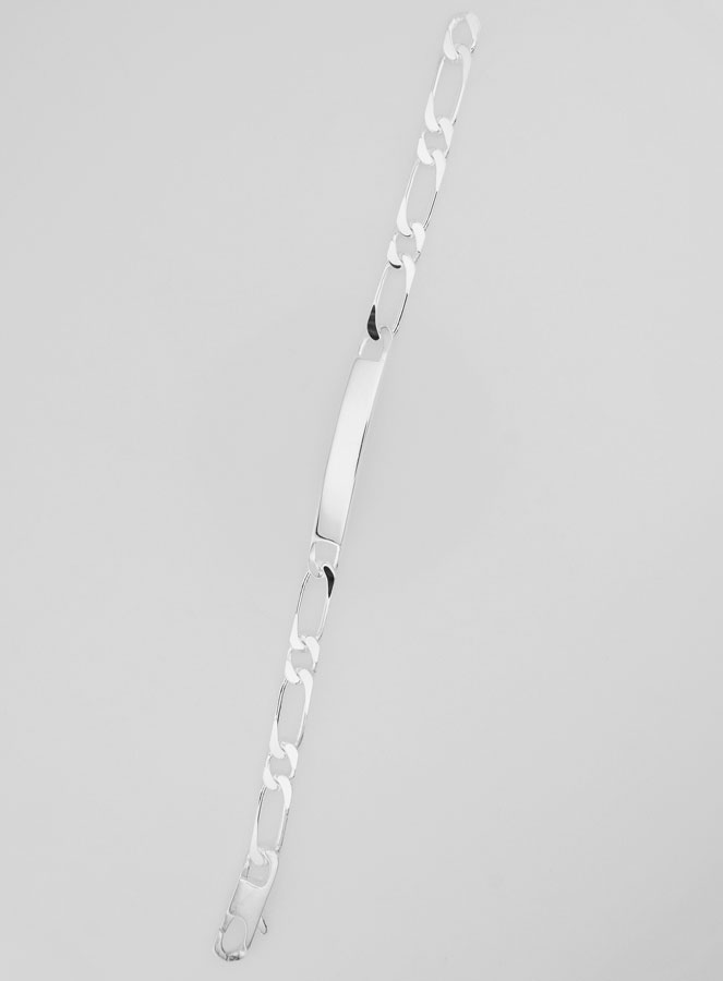 Esclava de Plata para Hombre - Eslabón Figaro 6mm (pic 3)