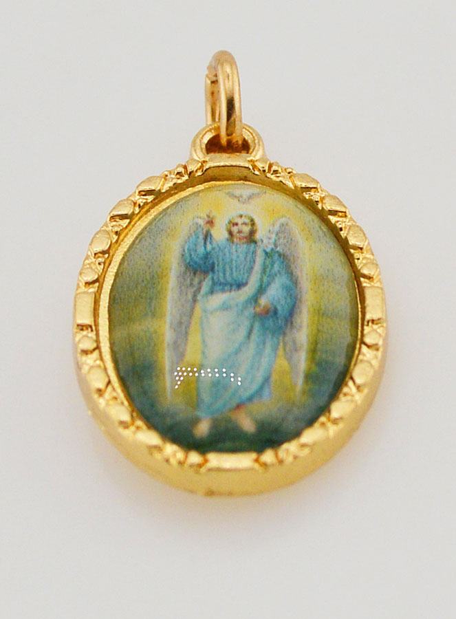 Medalla Borde Torcido 25mm - San Gabriel Arcángel (pic 2)