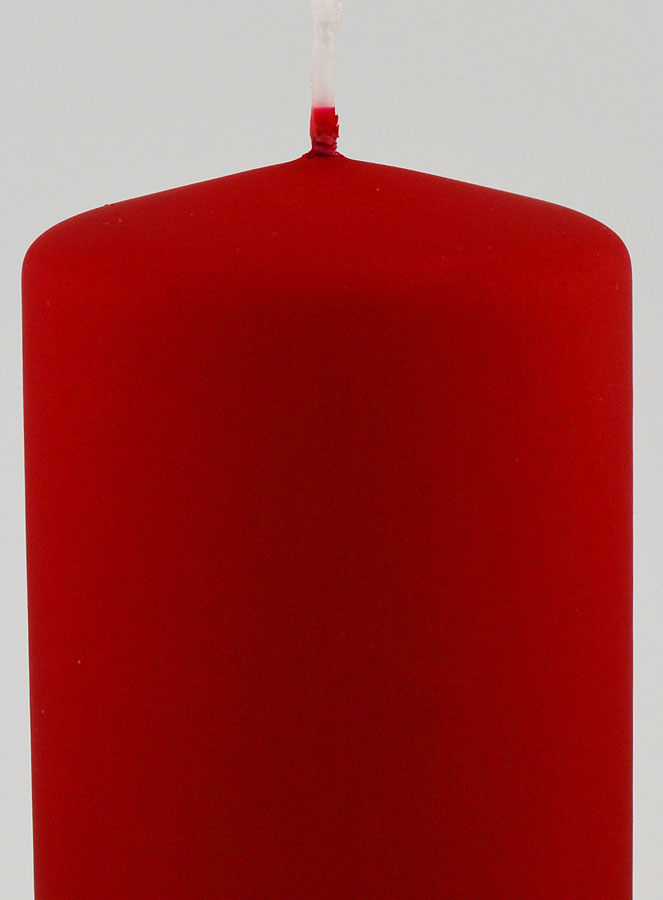 Vela Decorativa Veludo Mate - Vermelha (pic 3)