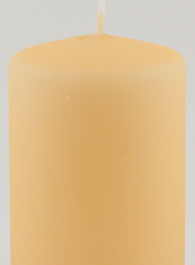 Vela decorativa de terciopelo Mate - Crema (pic 3)