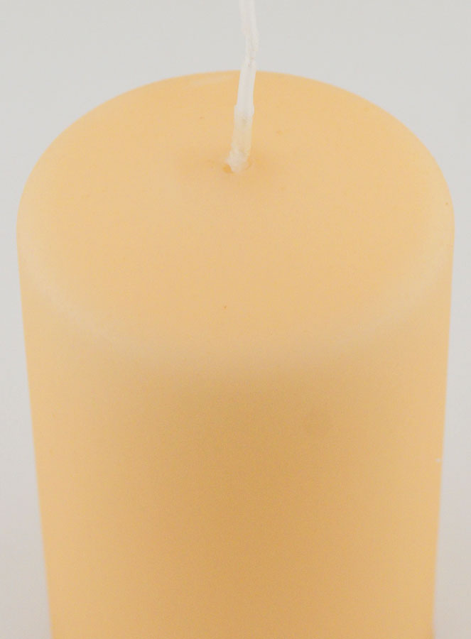 Vela decorativa de terciopelo Mate - Crema (pic 4)