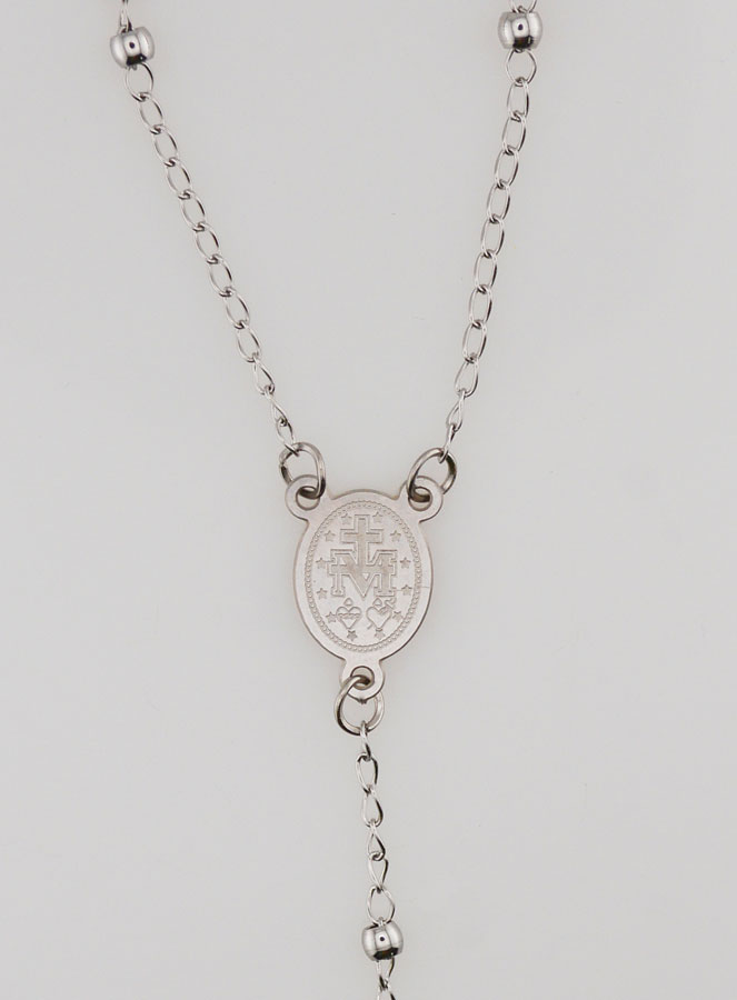 Rosario con Medalla Milagrosa en Acero Inoxidable (pic 4)