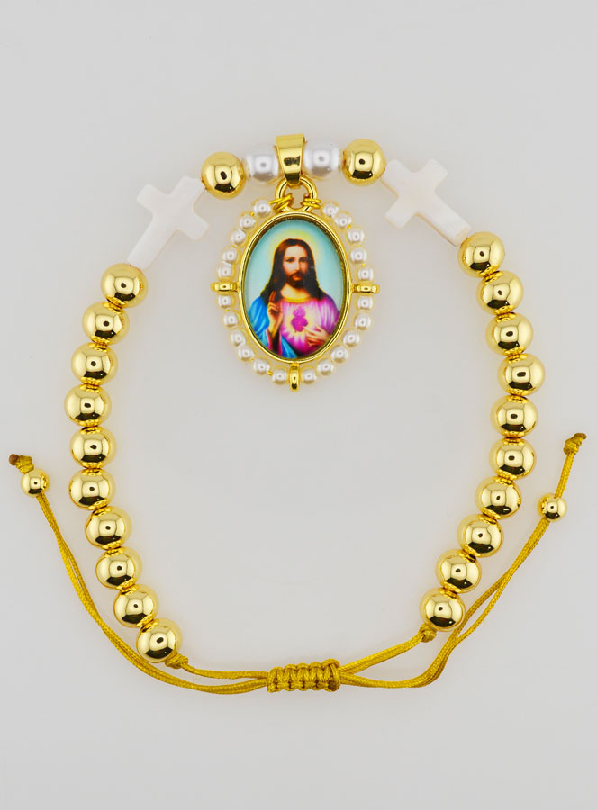 Pulsera ajustable - Sagrado Corazón de Jesús (pic 1)