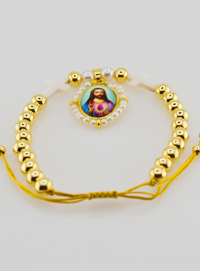 Pulsera ajustable - Sagrado Corazón de Jesús (pic 2)
