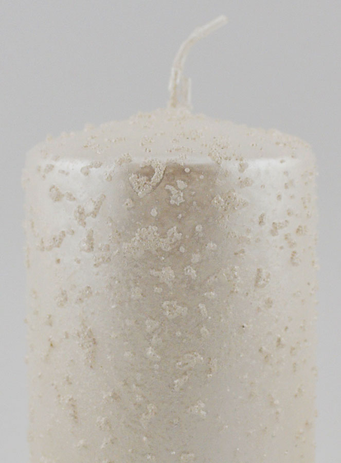 Vela Decorativa com Brilhantes - Branco Pérola (pic 3)