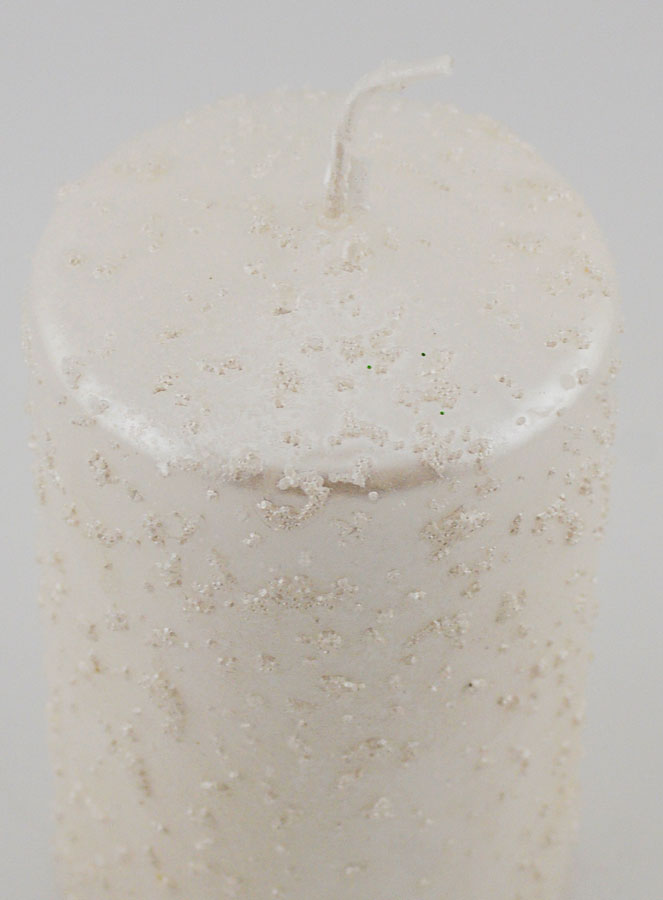 Vela Decorativa com Brilhantes - Branco Pérola (pic 4)