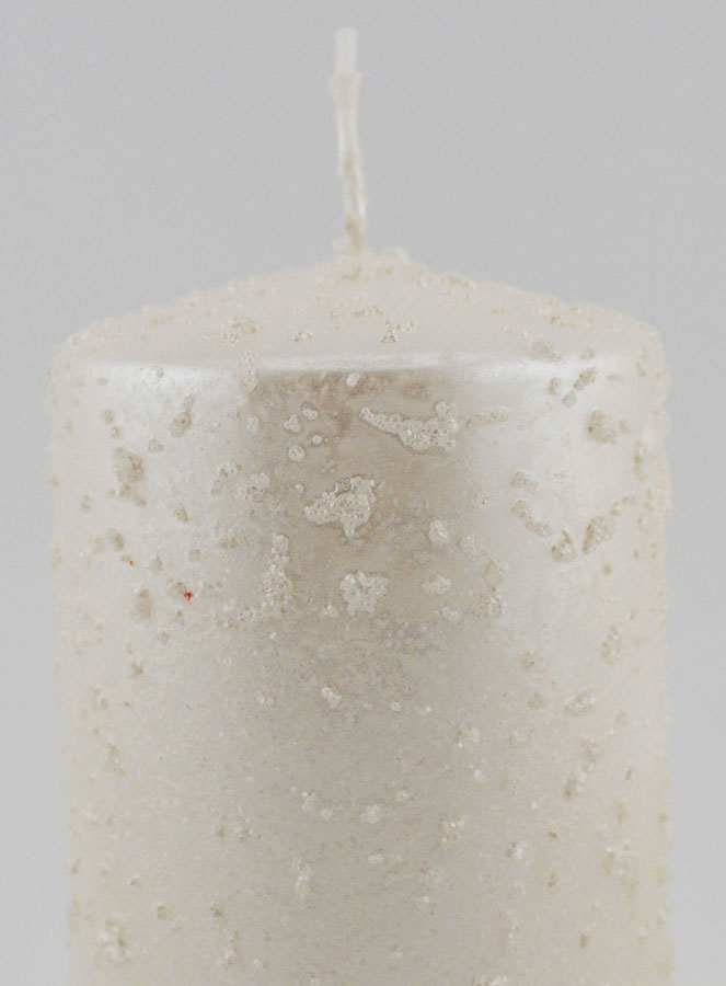 Vela de Natal com Brilhantes - Branco Pérola (pic 3)