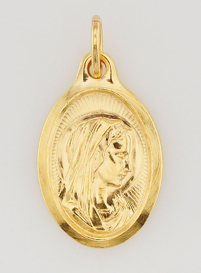 Medalha Virgem Maria de Perfil - 25mm (pic 1)