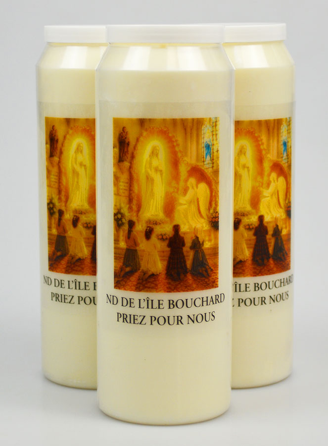 3 velas de novena a Nuestra Señora de l'Île Bouchard (pic 1)