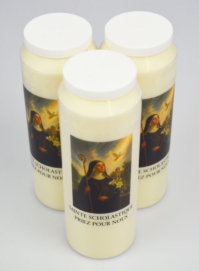 3 velas de novena a Santa Escolástica (pic 2)