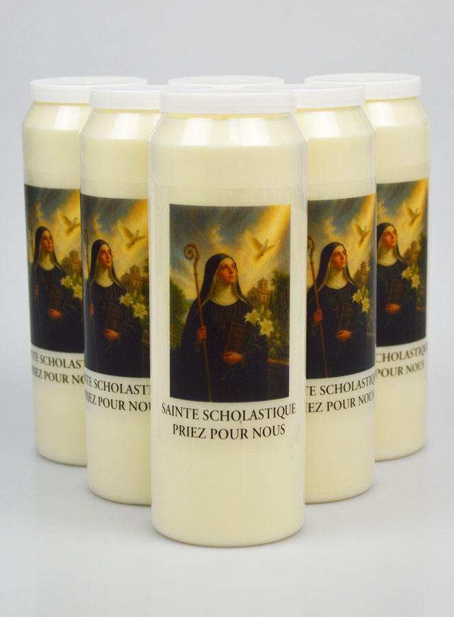 6 velas de novena a Santa Escolástica (pic 1)
