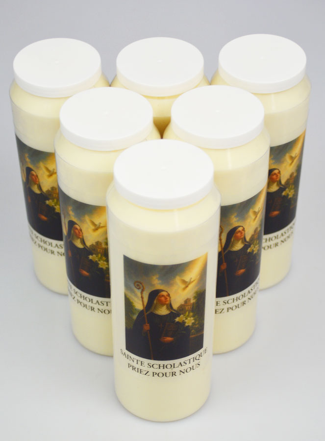 6 velas de novena a Santa Escolástica (pic 2)
