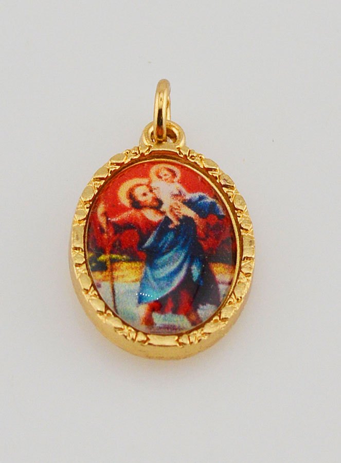 Medalha Borda Torcida 25 mm - São Cristóvão (pic 2)