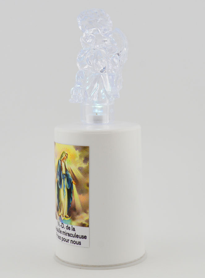 Vela de Iglesia LED Virgen Milagrosa - 60 Días (pic 2)