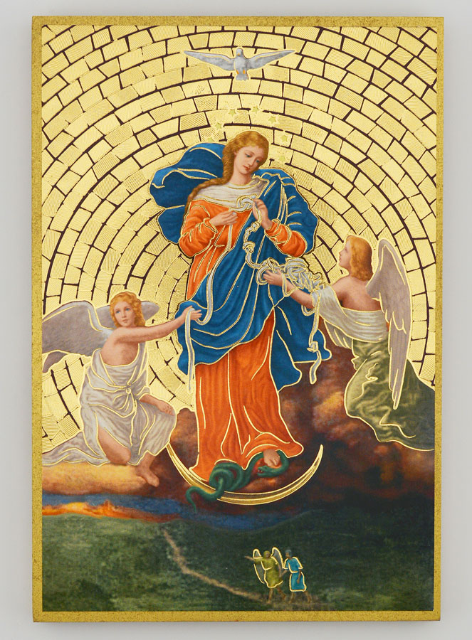 Quadro Ícone Maria Desatadora dos Nós - 15 cm (pic 1)
