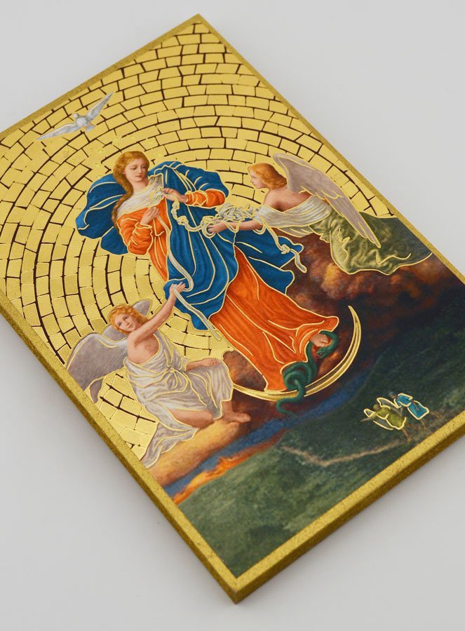 Quadro Ícone Maria Desatadora dos Nós - 15 cm (pic 3)