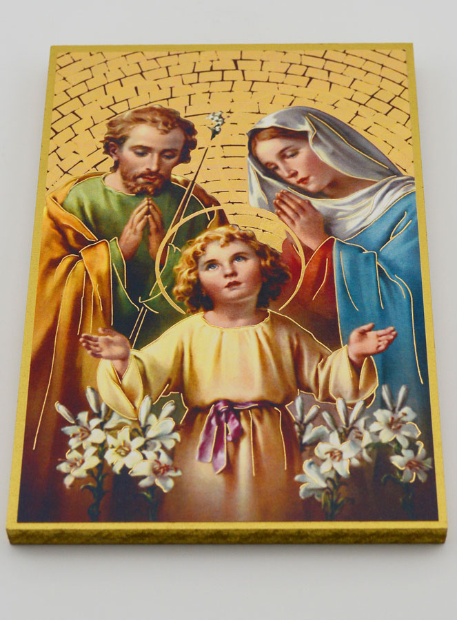 Cuadro Icono de la Sagrada Familia - 15 cm (pic 2)