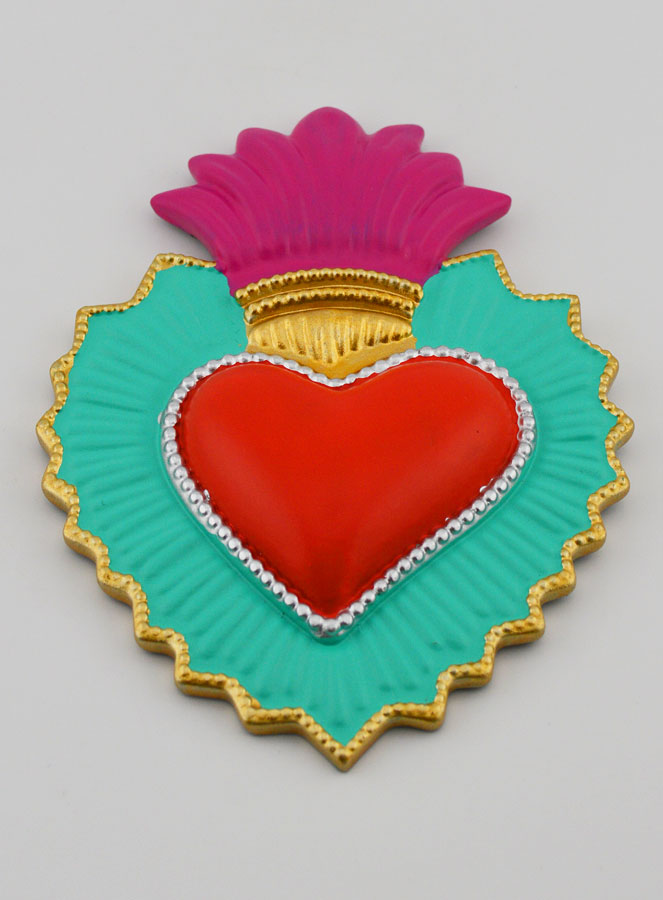 Ex-Voto de Parede Colorido - 13cm (pic 2)