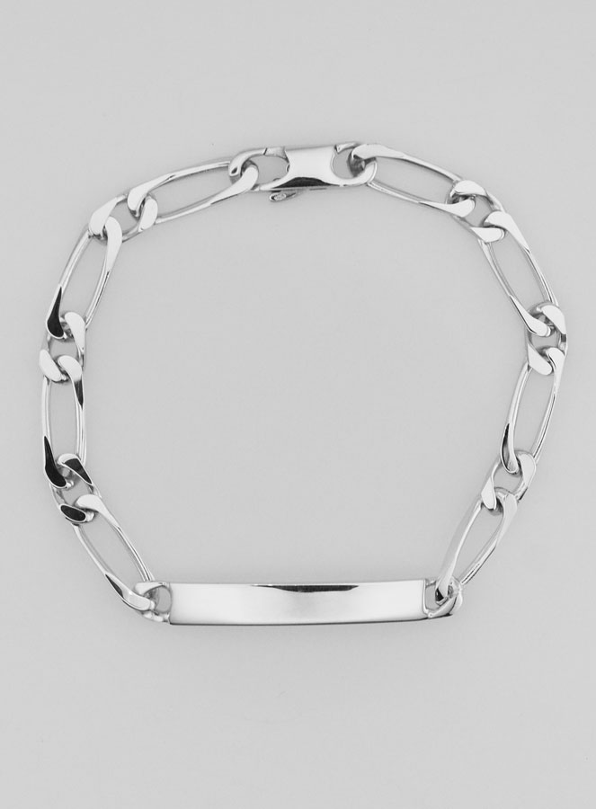 Pulseira de Batismo em Prata Rodiada - 18 cm (pic 2)