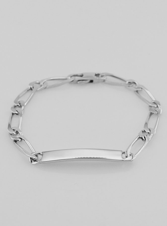 Pulseira de Batismo em Prata Rodiada - 18 cm (pic 4)