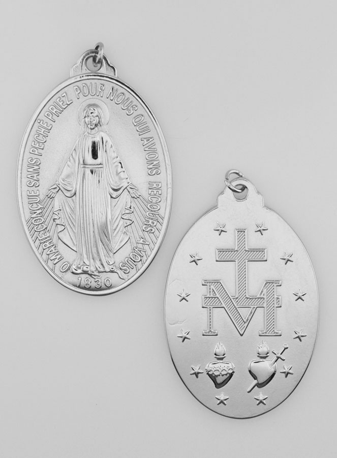Medalha Milagrosa Prateada - 22mm (pic 1)