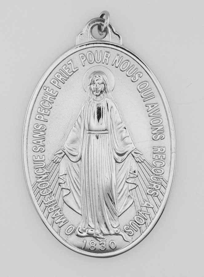 Medalha Milagrosa Prateada - 22mm (pic 2)