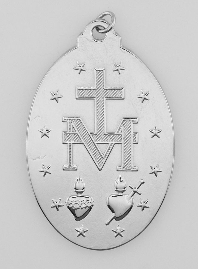 Medalha Milagrosa Prateada - 22mm (pic 3)