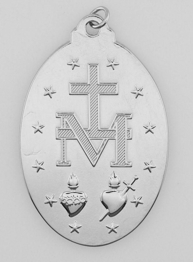 Medalha Milagrosa Prateada - 28mm (pic 3)