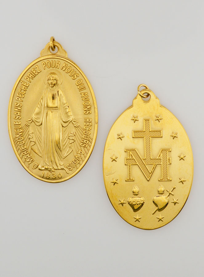 Medalha Milagrosa Dourada - 22mm (pic 1)