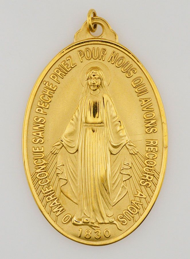 Medalha Milagrosa Dourada - 22mm (pic 2)