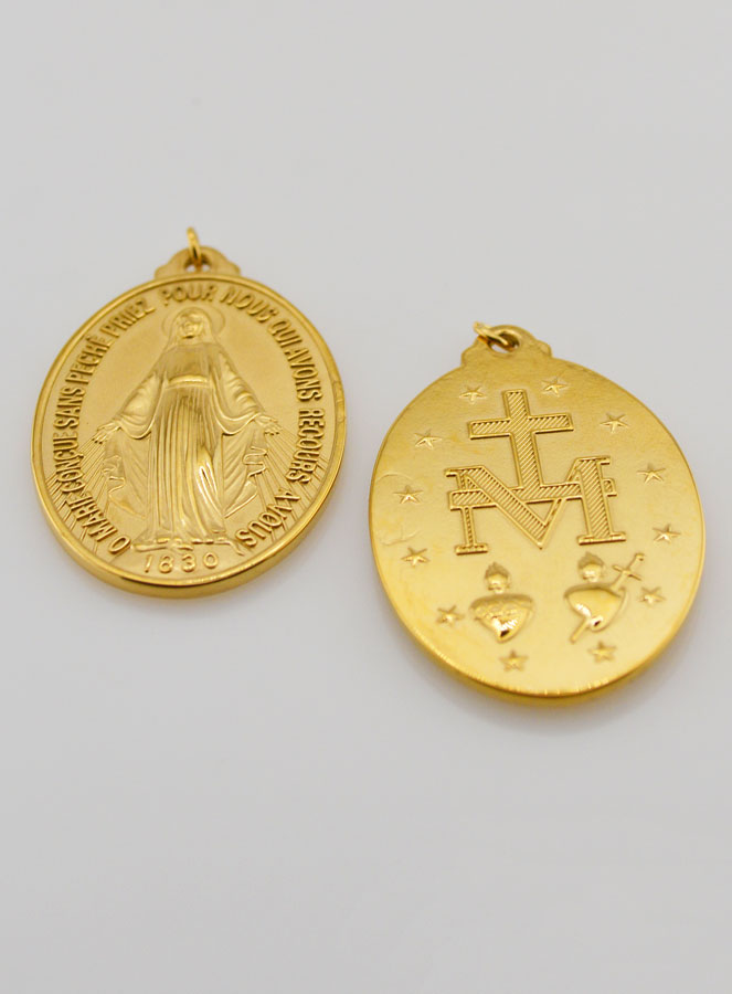Medalha Milagrosa Dourada - 22mm (pic 4)