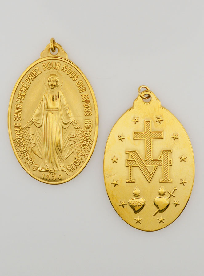 Medalha Milagrosa Dourada - 28mm (pic 1)