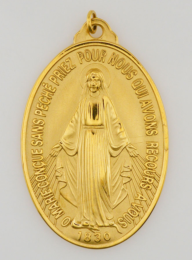 Medalha Milagrosa Dourada - 28mm (pic 2)