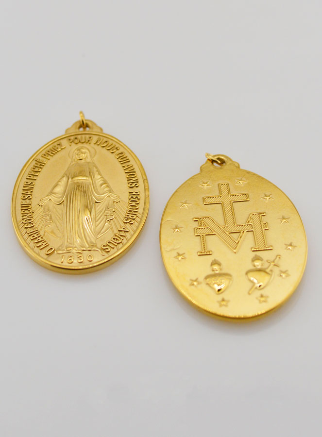 Medalha Milagrosa Dourada - 28mm (pic 4)