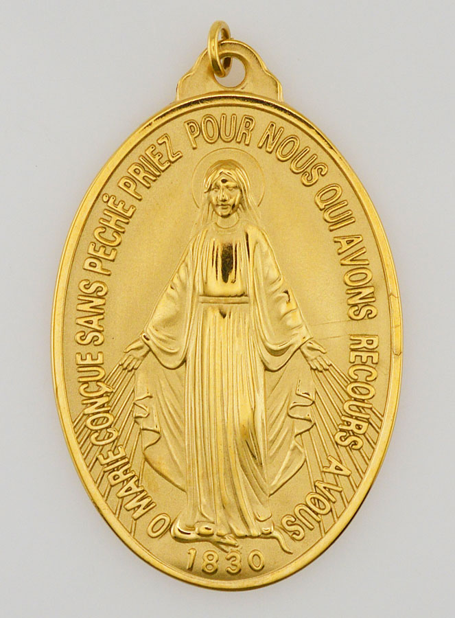 Medalha Milagrosa Dourada - 33mm (pic 2)
