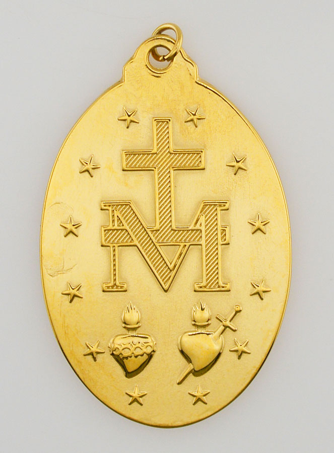 Medalha Milagrosa Dourada - 33mm (pic 3)