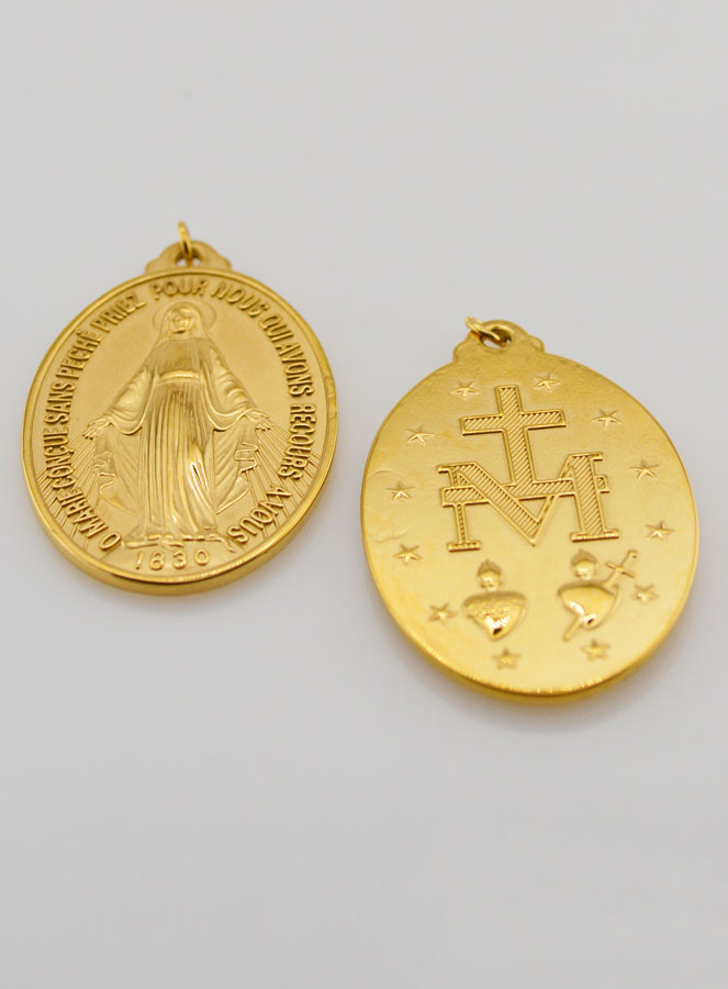 Medalha Milagrosa Dourada - 33mm (pic 4)