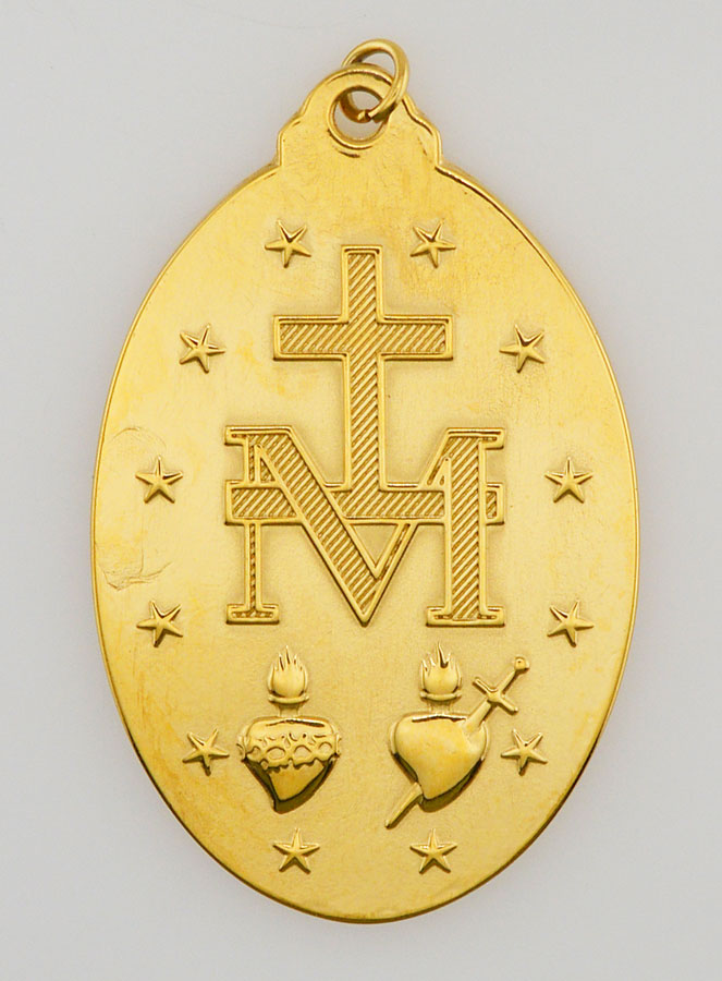 Medalha Milagrosa Dourada - 40mm (pic 3)