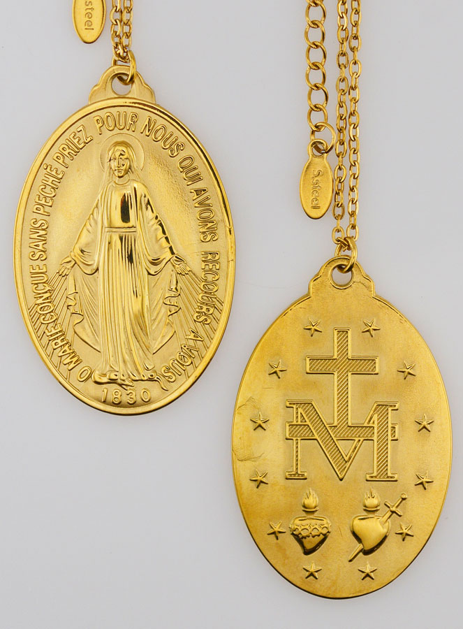 Medalha Milagrosa & Corrente Dourada - 33mm (pic 1)