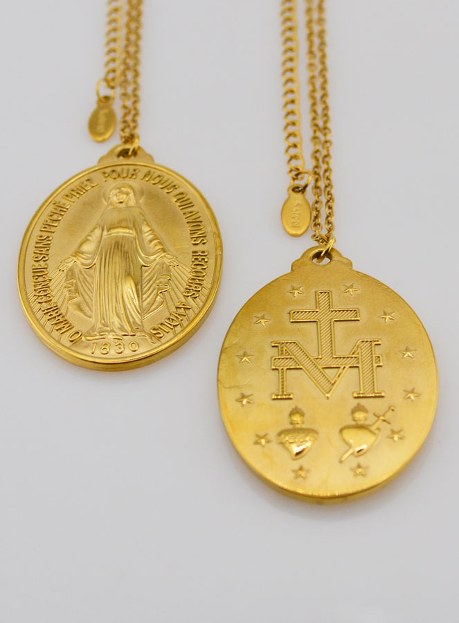 Medalha Milagrosa & Corrente Dourada - 33mm (pic 4)