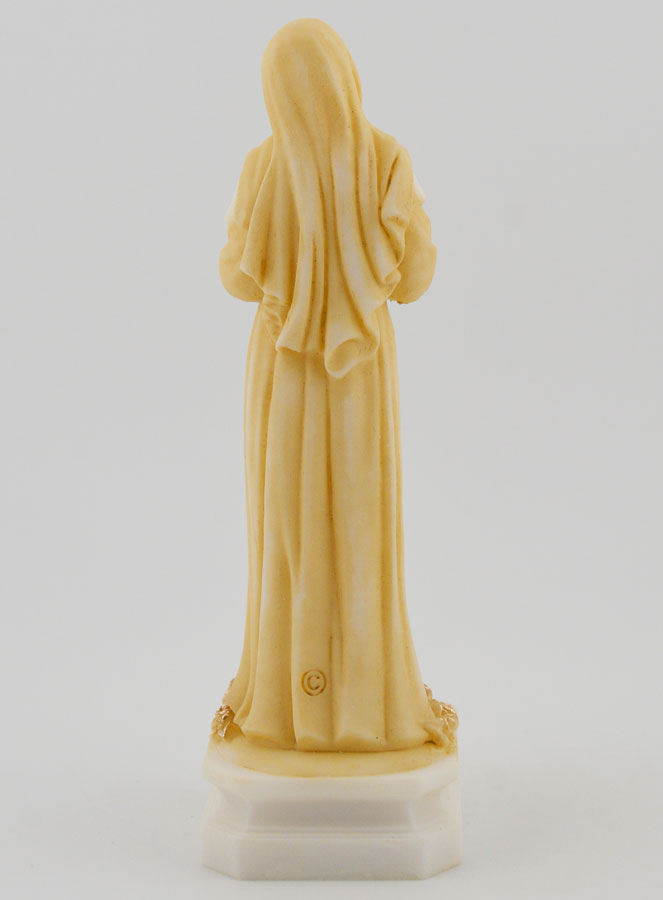 Estátua de Santa Rita em Alabastro Colorido - 12cm (pic 4)