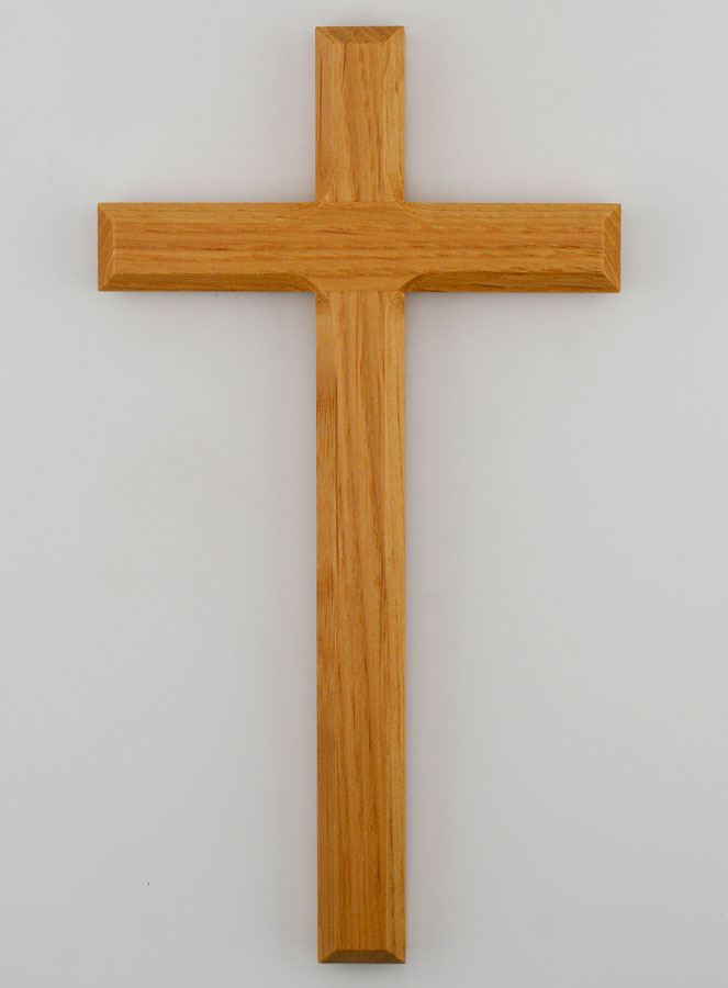 Crucifixo em Carvalho Natural - 18cm (pic 1)