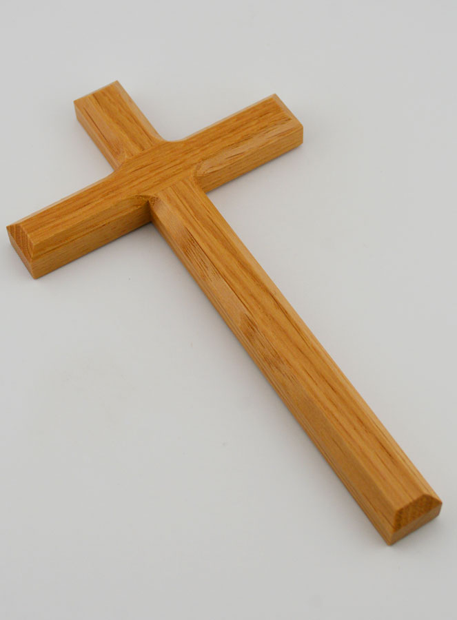 Crucifixo em Carvalho Natural - 18cm (pic 3)