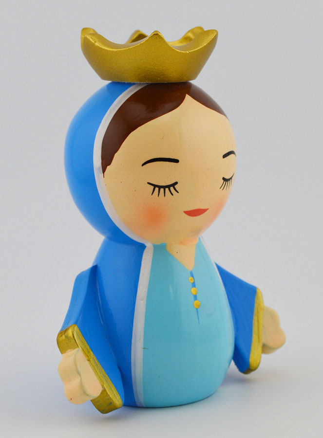 Estátua Maria Rainha - 10cm (pic 3)